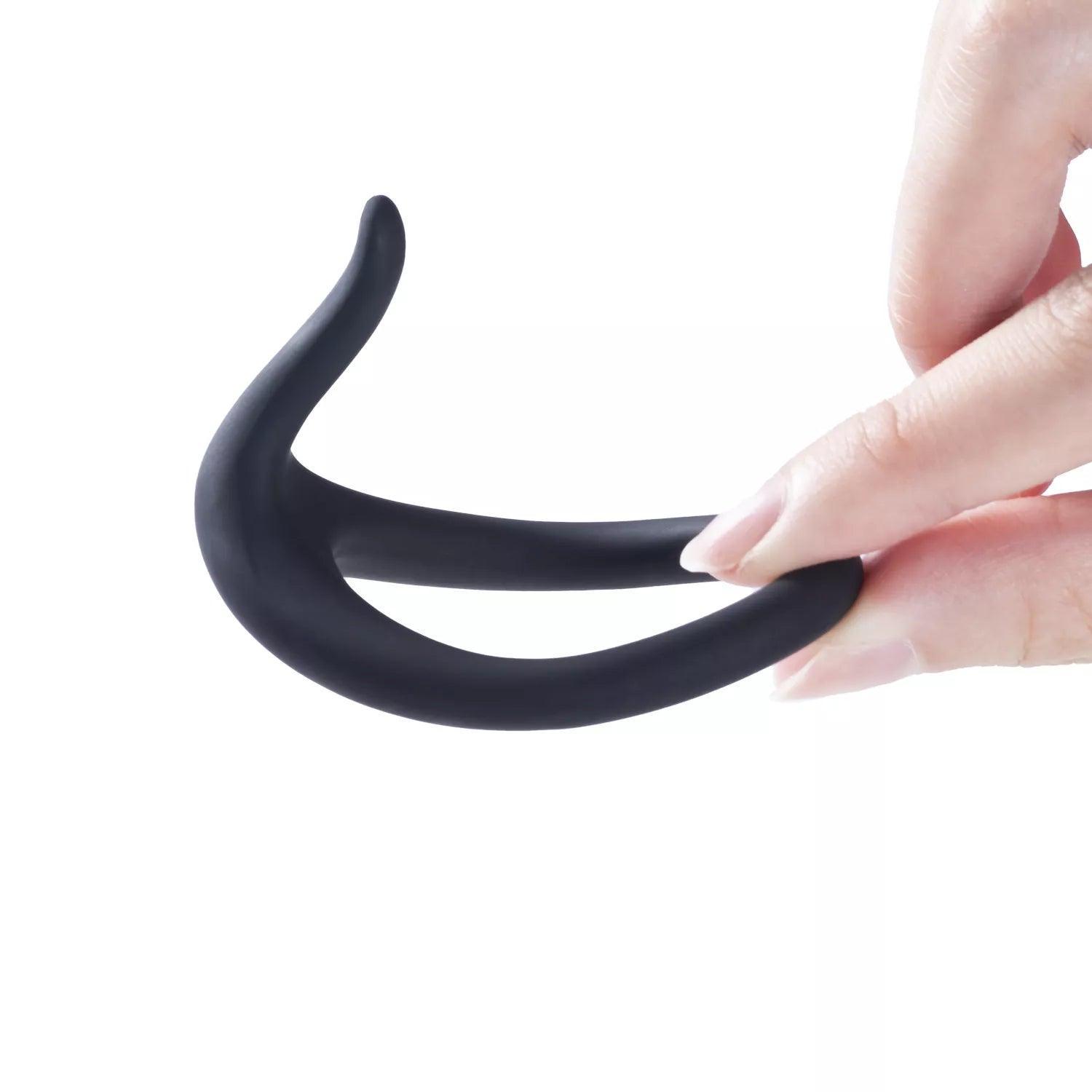 Uri - Black Penis Cock Ring Male Enhancer - Xoxomoving