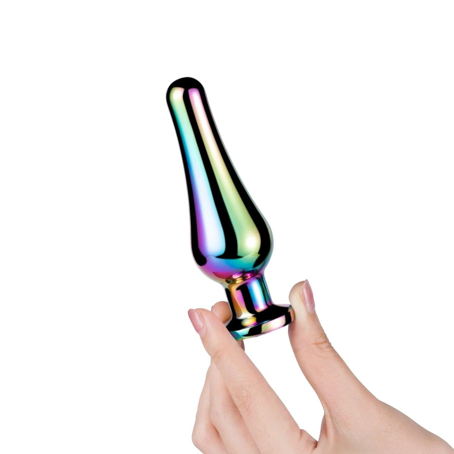 Vase Gem Radiance Curved Metal Gem Butt Plug: Add Glamour to Your Intimate Pleasure - Xoxomoving