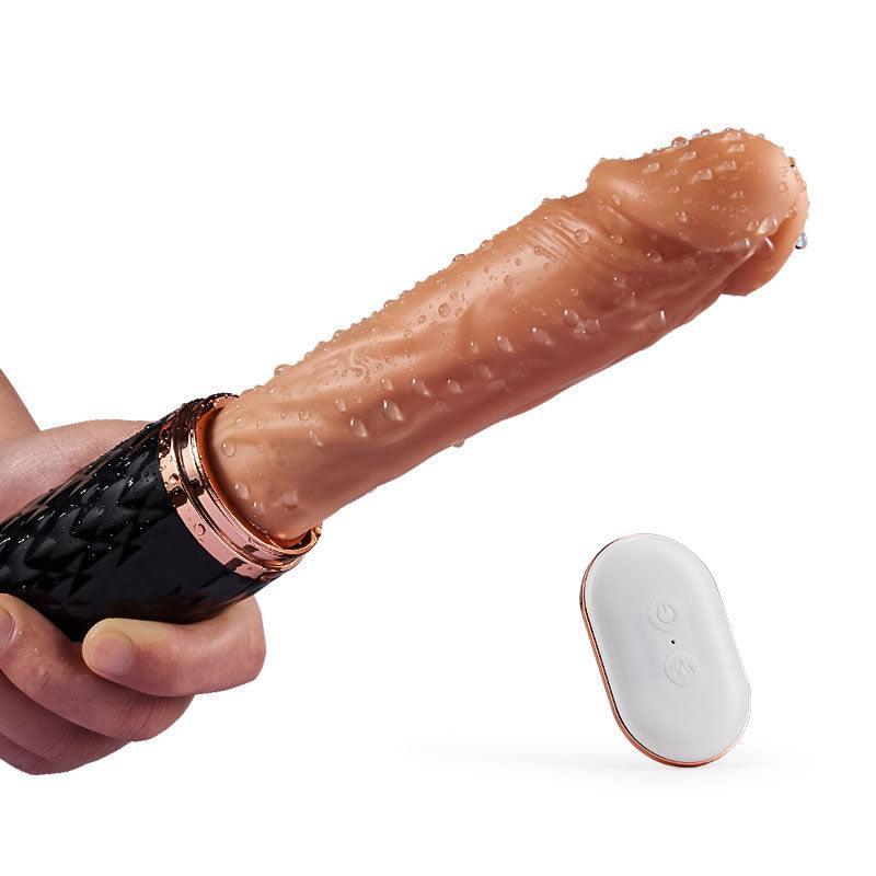 Venus 5.4-Inch 7 Vibrating 7 Telescoping Lifelike Silicone Realistic Dildo - Xoxomoving