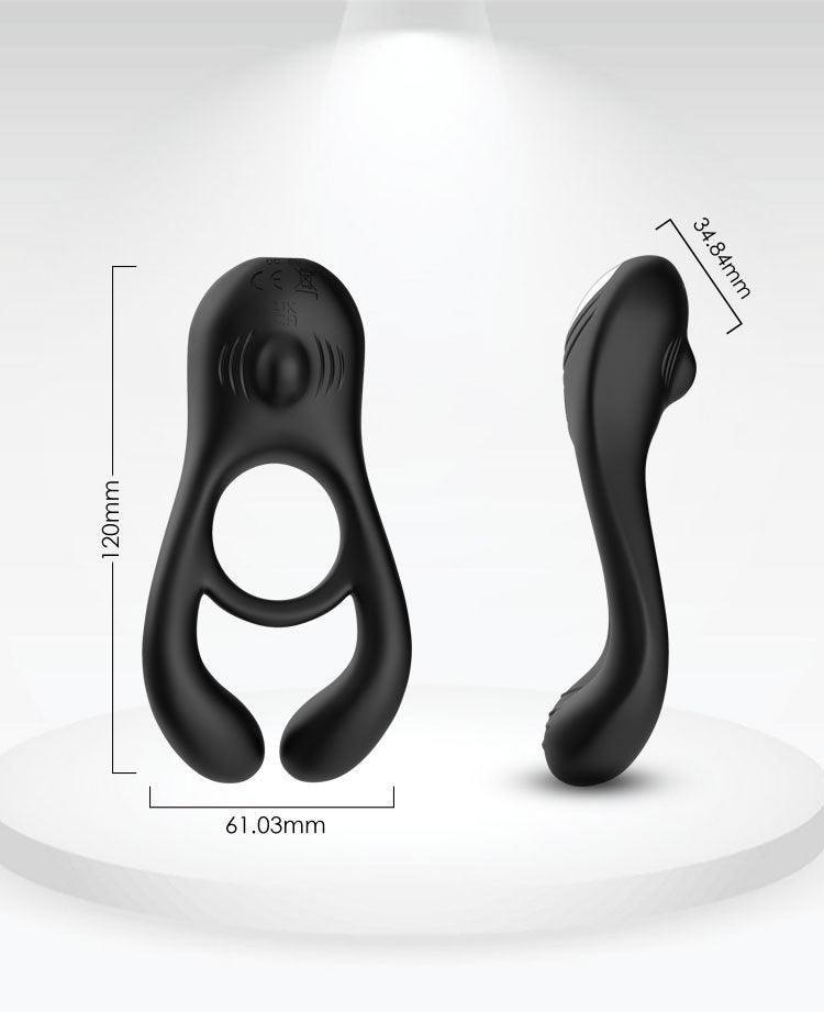 Versatile Mateo Vibrating Cock Ring - Elevate Shared Pleasure - Xoxomoving