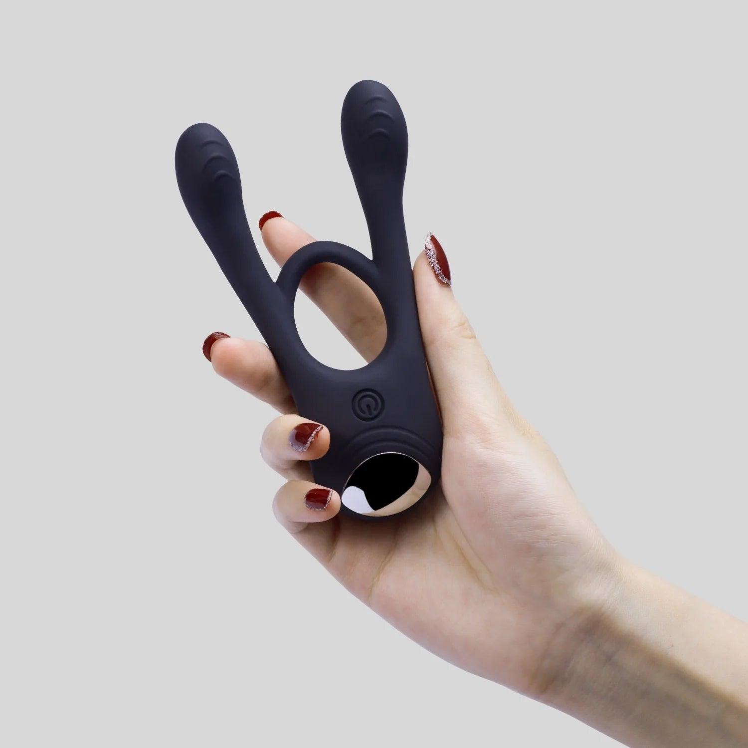 Versatile Mateo Vibrating Cock Ring - Elevate Shared Pleasure - Xoxomoving