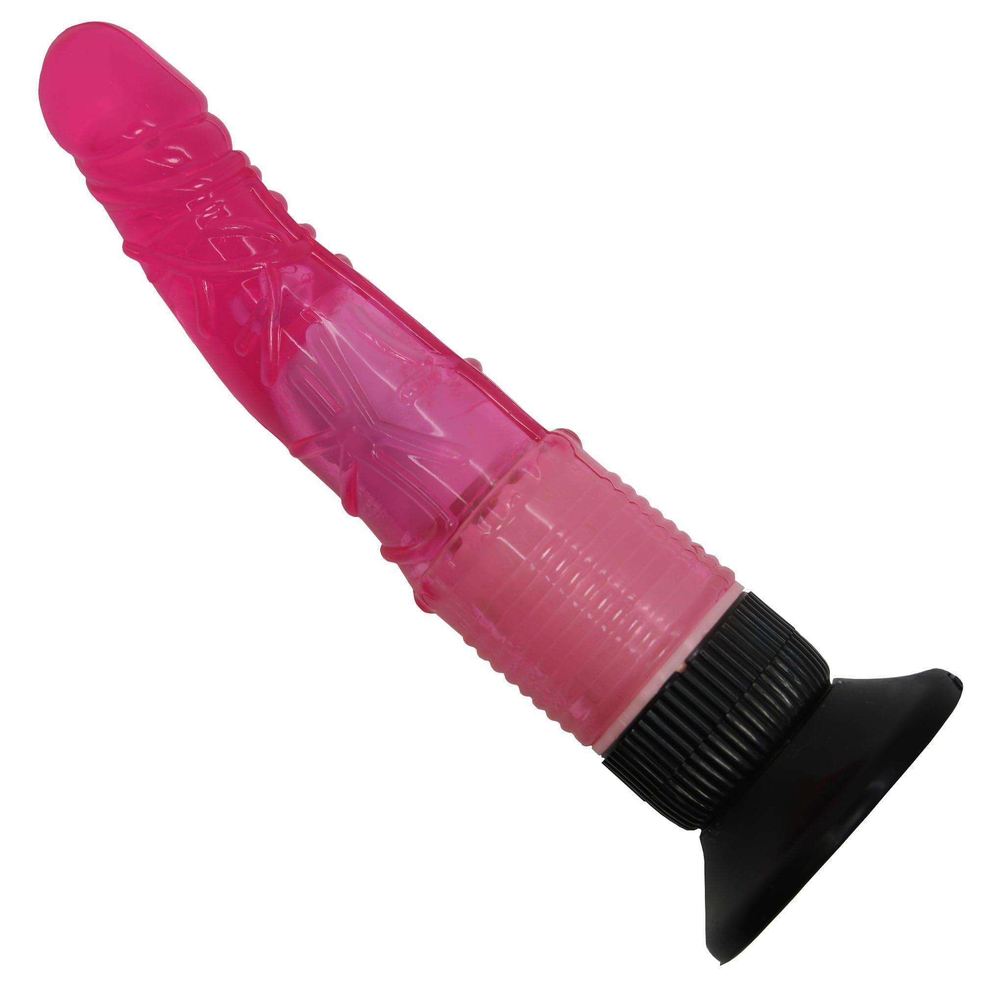 Vibrating Hands-Free Suction Cup Dildo - Xoxomoving