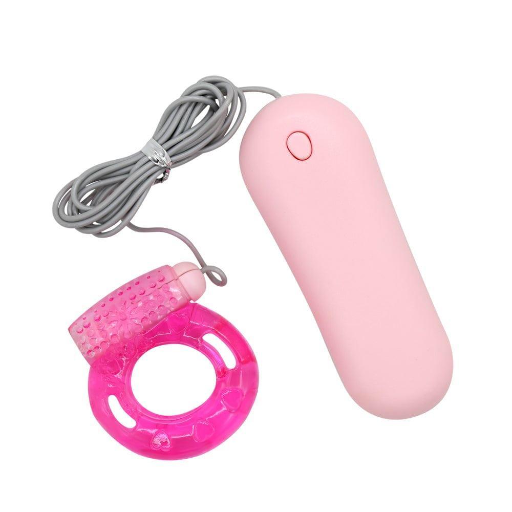 Vibrating Jelly Cock Ring w/ Controller - Xoxomoving