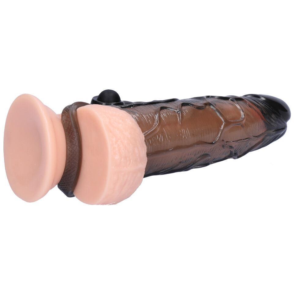 Vibrating Realistic Rabbit Penis Extender - Gain 1 Inch of Length! - Xoxomoving