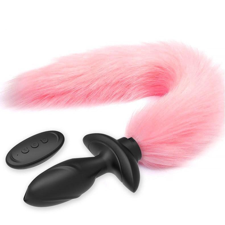 Vibrating Tail Butt Plug with Remote Control - Xoxomoving