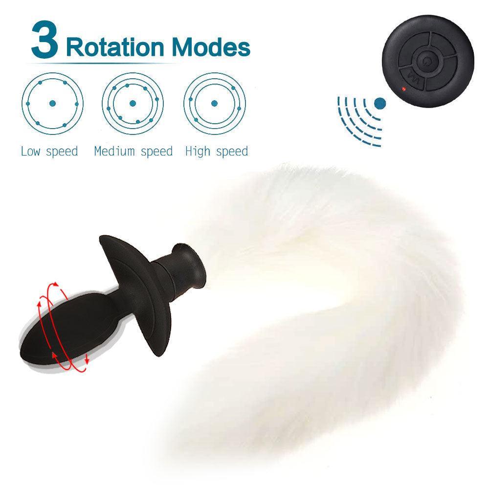 Vibrating Tail Butt Plug with Remote Control - Xoxomoving