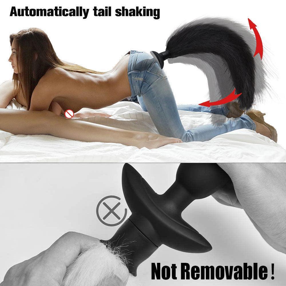 Vibrating Tail Butt Plug with Remote Control - Xoxomoving