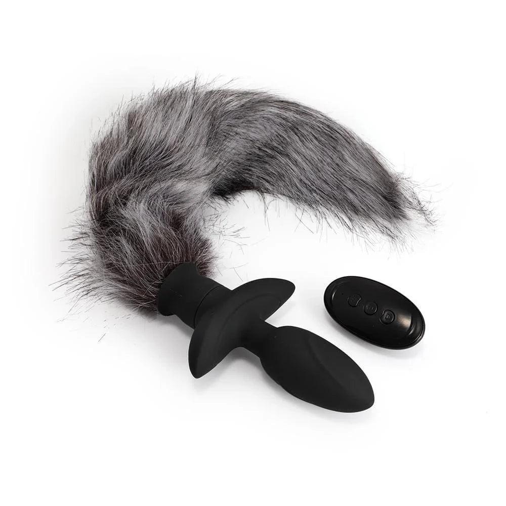 Vibrating Tail Butt Plug with Remote Control - Xoxomoving