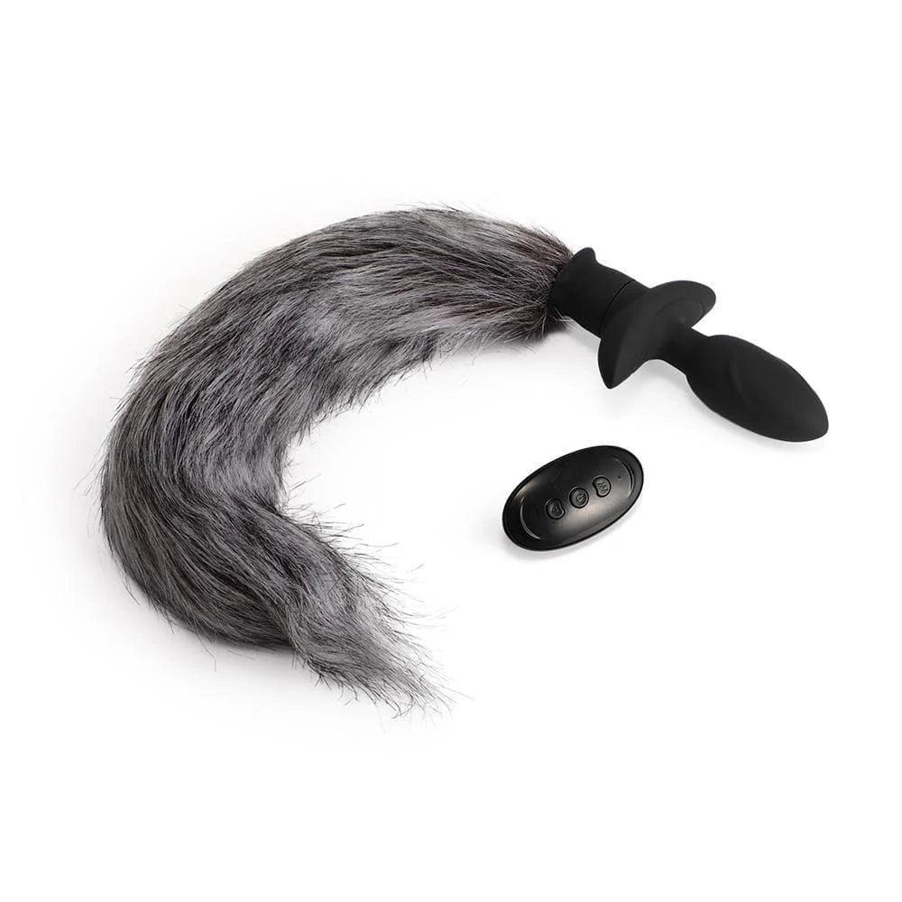 Vibrating Tail Butt Plug with Remote Control - Xoxomoving