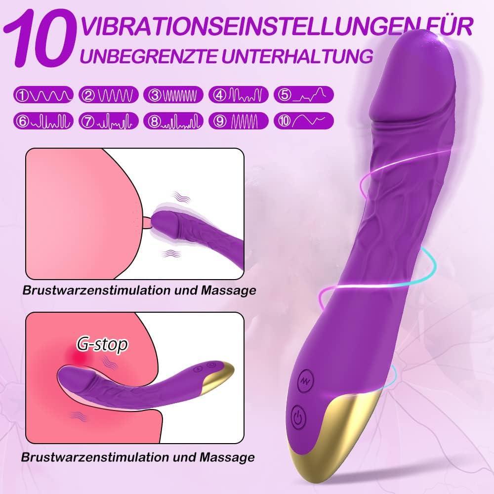 Vibrator for Women - Classic Vibrators, Dildo Vibrator, 10 Vibration Modes - Xoxomoving