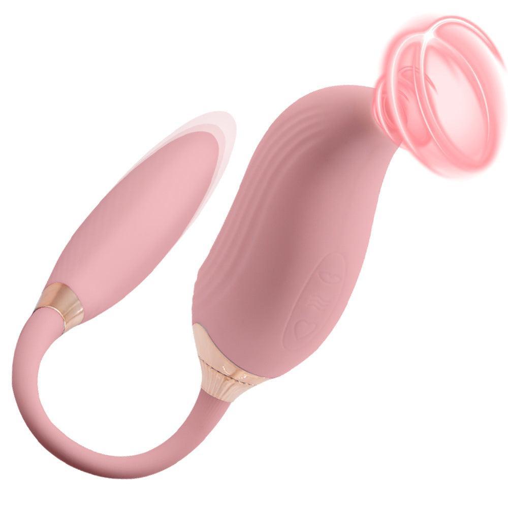 Double Pleasure Clit Sucking Stimulator & Pulsating G-spot Vibrator - Xoxomoving