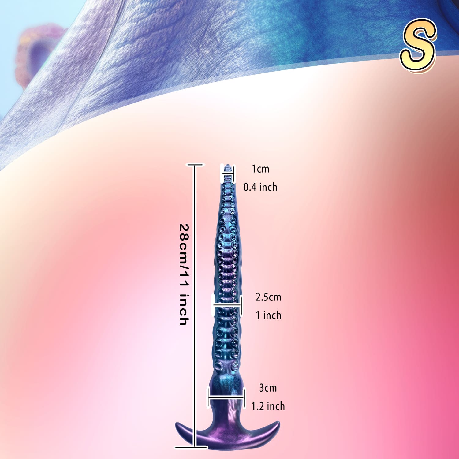 VoidWhip - Tentacle Dildo - Long Butt Plug - 3 Sizes Xoxomoving