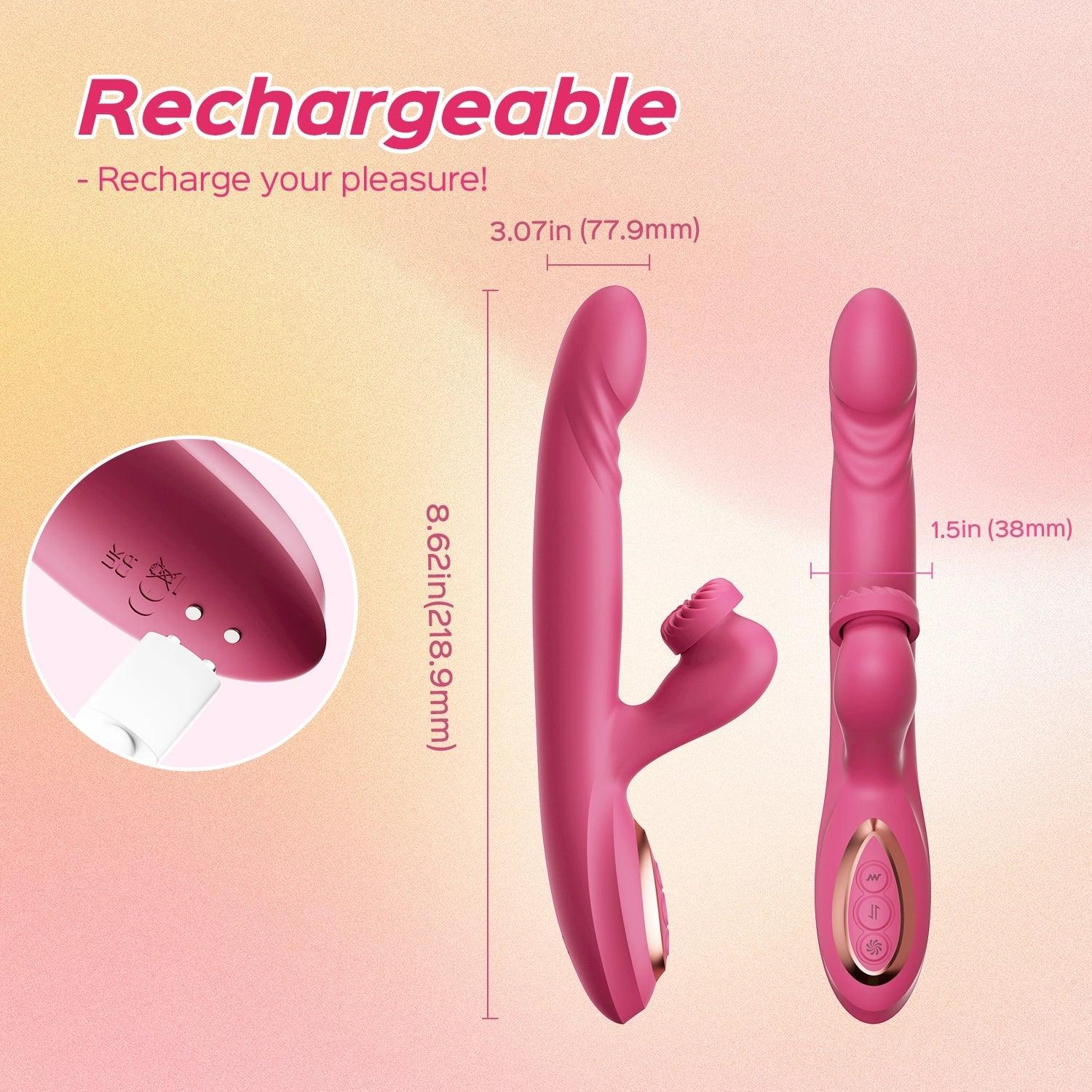 Vortex Dual Stimulator - Rotating G-Spot and Clitoral Vibrator - Xoxomoving