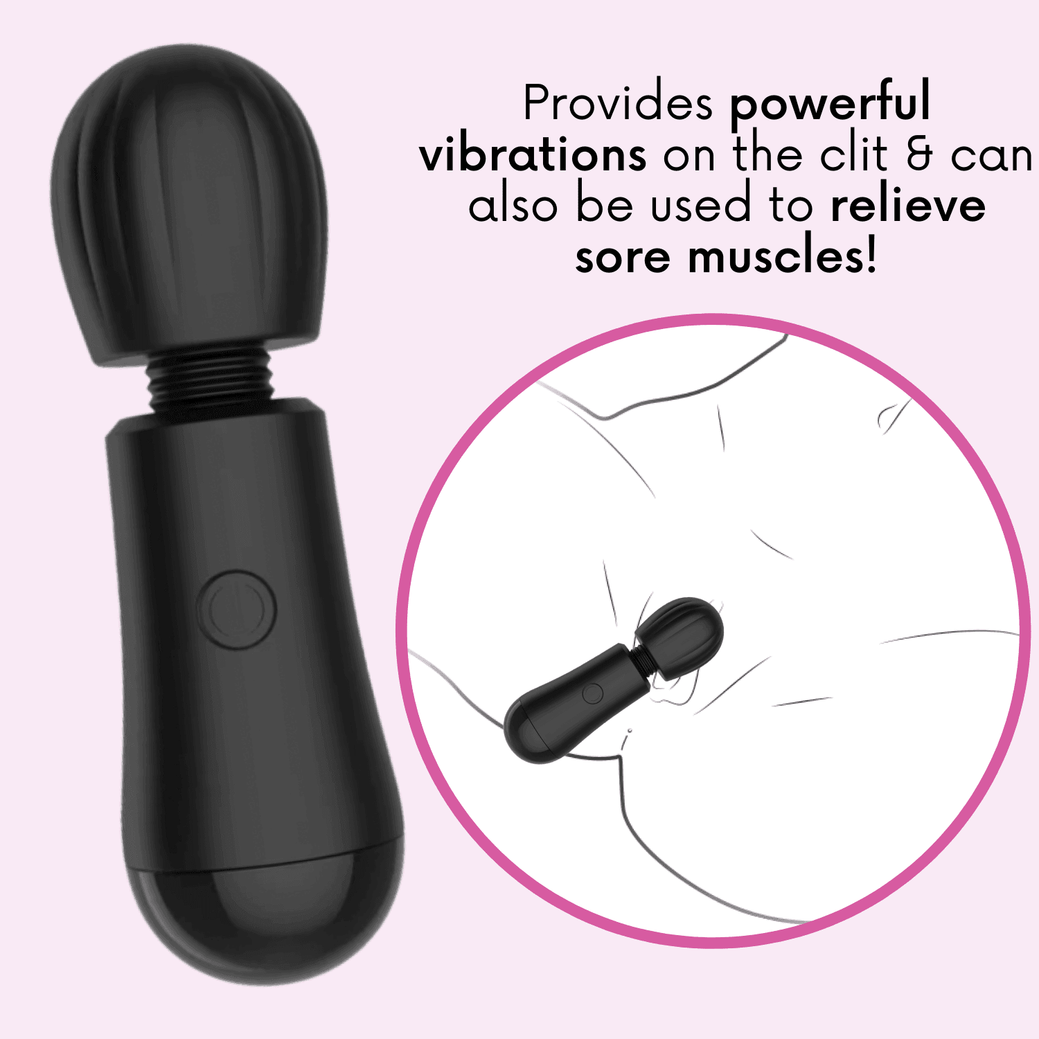 Wand Massager for Intense Clitoral Stimulation - Xoxomoving