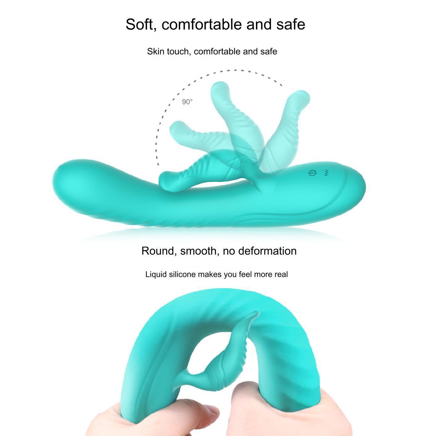 Waterproof Round Liquid Silicone Octopus Vibrator - Xoxomoving