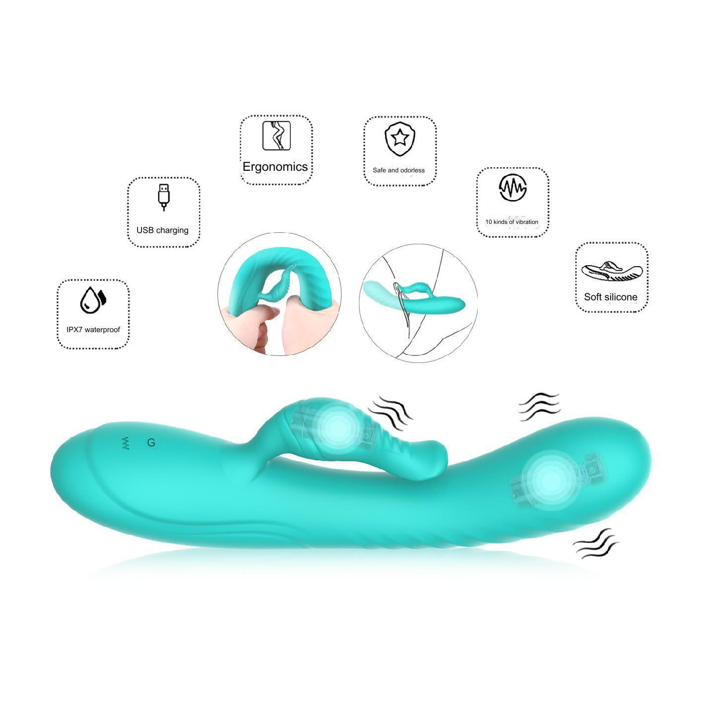 Waterproof Round Liquid Silicone Octopus Vibrator - Xoxomoving