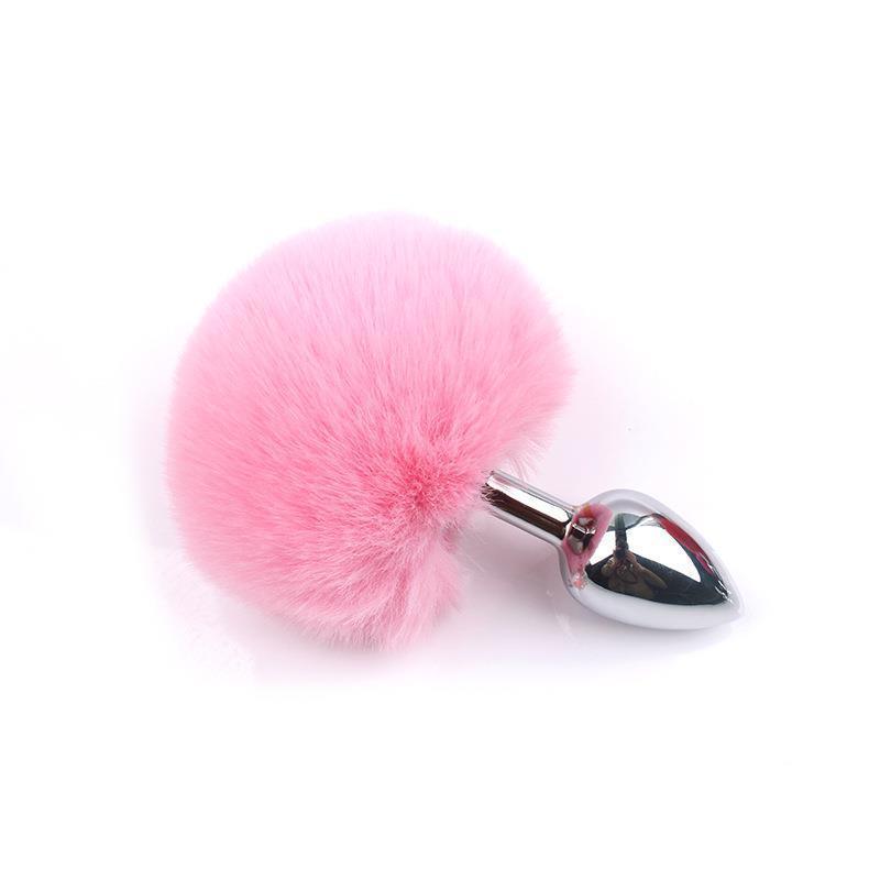 White Bunny Tail Butt Plug - Xoxomoving