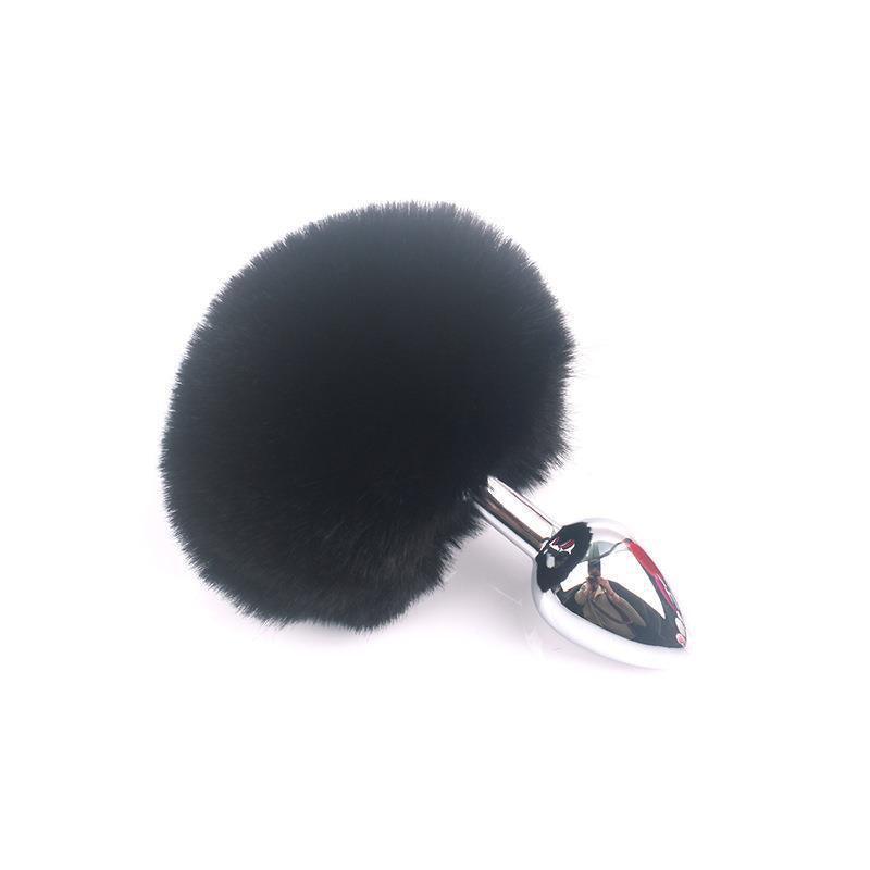 White Bunny Tail Butt Plug - Xoxomoving