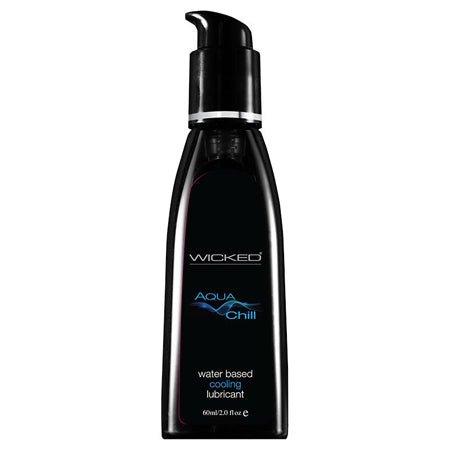 Wicked Aqua Chill Waterbased Cooling Sensation Lubricant 4oz - Xoxomoving