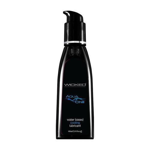 Wicked Aqua Chill Waterbased Cooling Sensation Lubricant 4oz - Xoxomoving