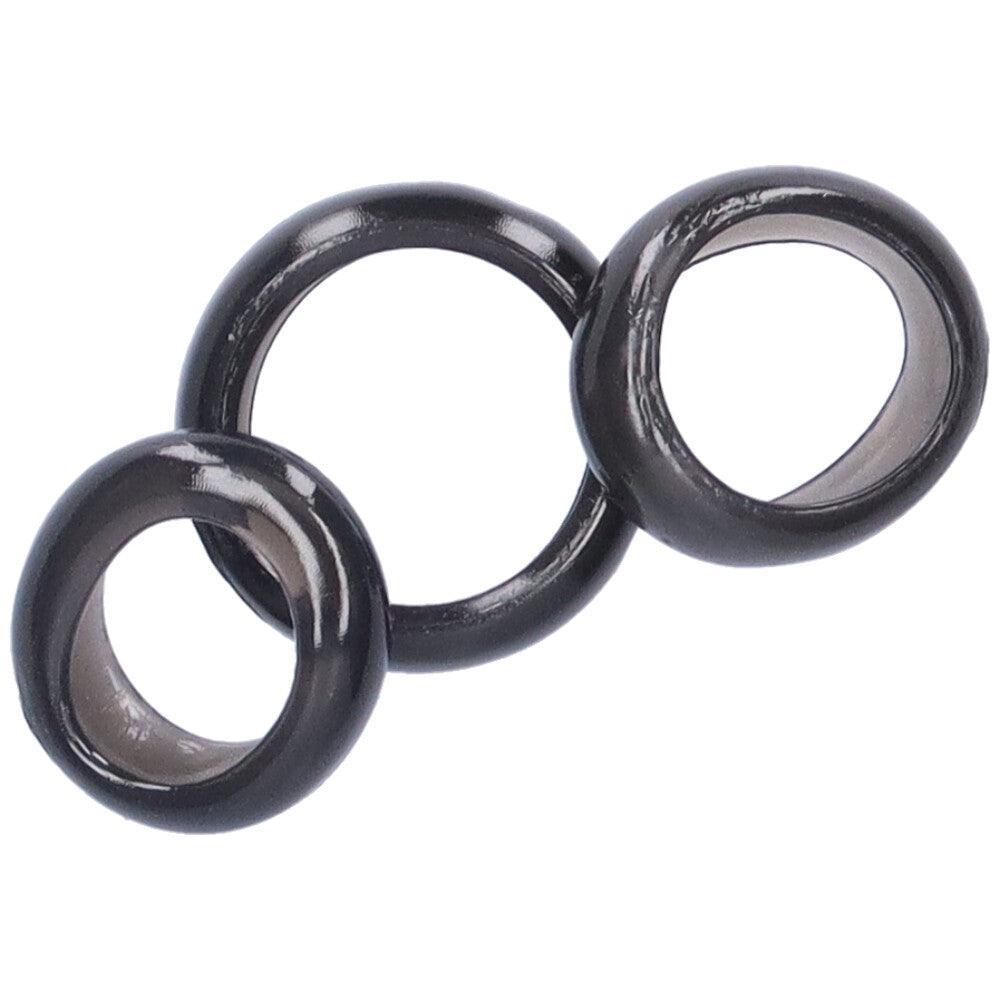 Wide and Stretchy Cock Rings - Set of 3 - Xoxomoving