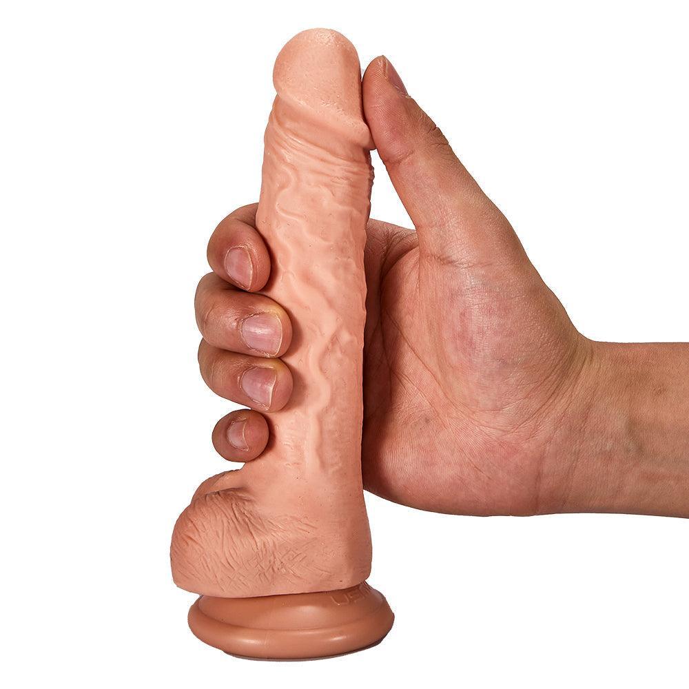 Wired Remote Control Electromagnetic Twitching Heating Dildo - Unleash Pleasure Power - Xoxomoving