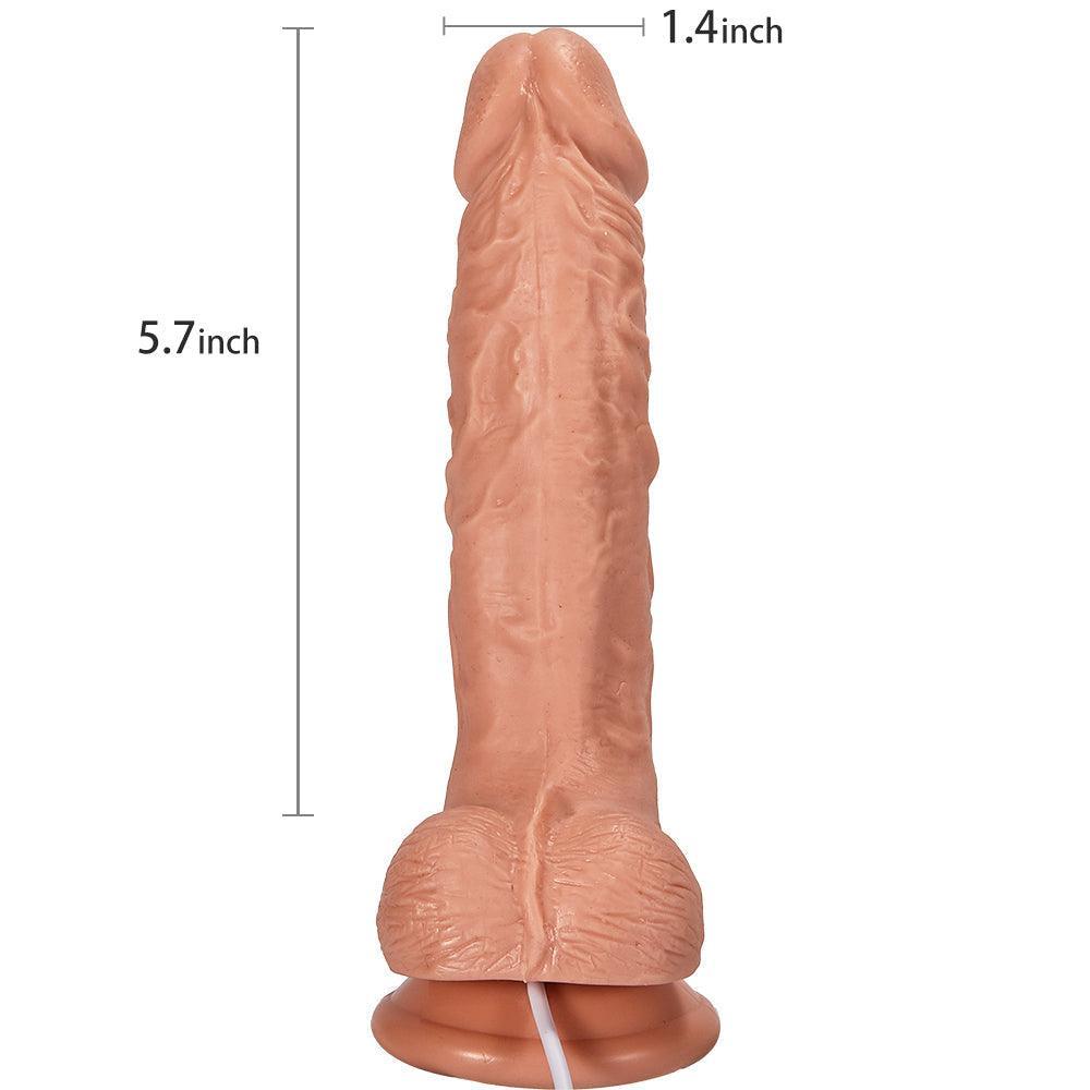 Wired Remote Control Electromagnetic Twitching Heating Dildo - Unleash Pleasure Power - Xoxomoving