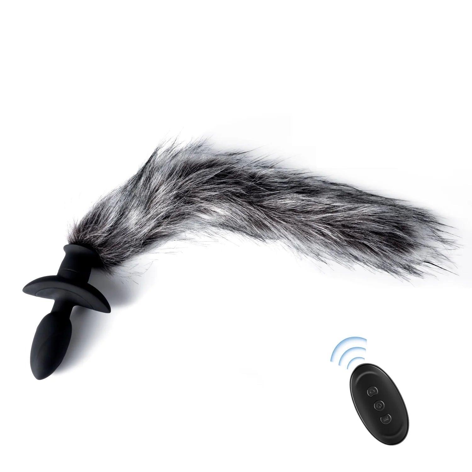 Wolfy Wagging Vibrating Butt Plug: Unleash Playful Pleasure - Xoxomoving