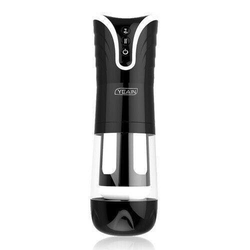 YEAIN Automatic Thrusting 4D Male Masturbator Masturbation Cup-Black - Xoxomoving