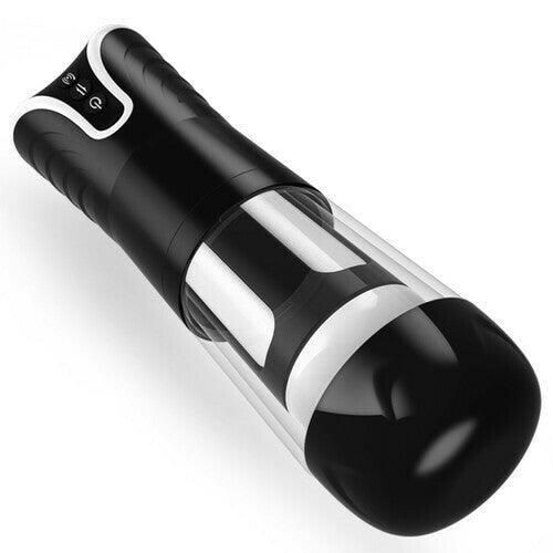 YEAIN Automatic Thrusting 4D Male Masturbator Masturbation Cup-Black - Xoxomoving