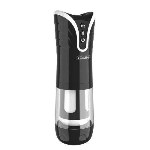 YEAIN Automatic Thrusting 4D Male Masturbator Masturbation Cup-Black - Xoxomoving