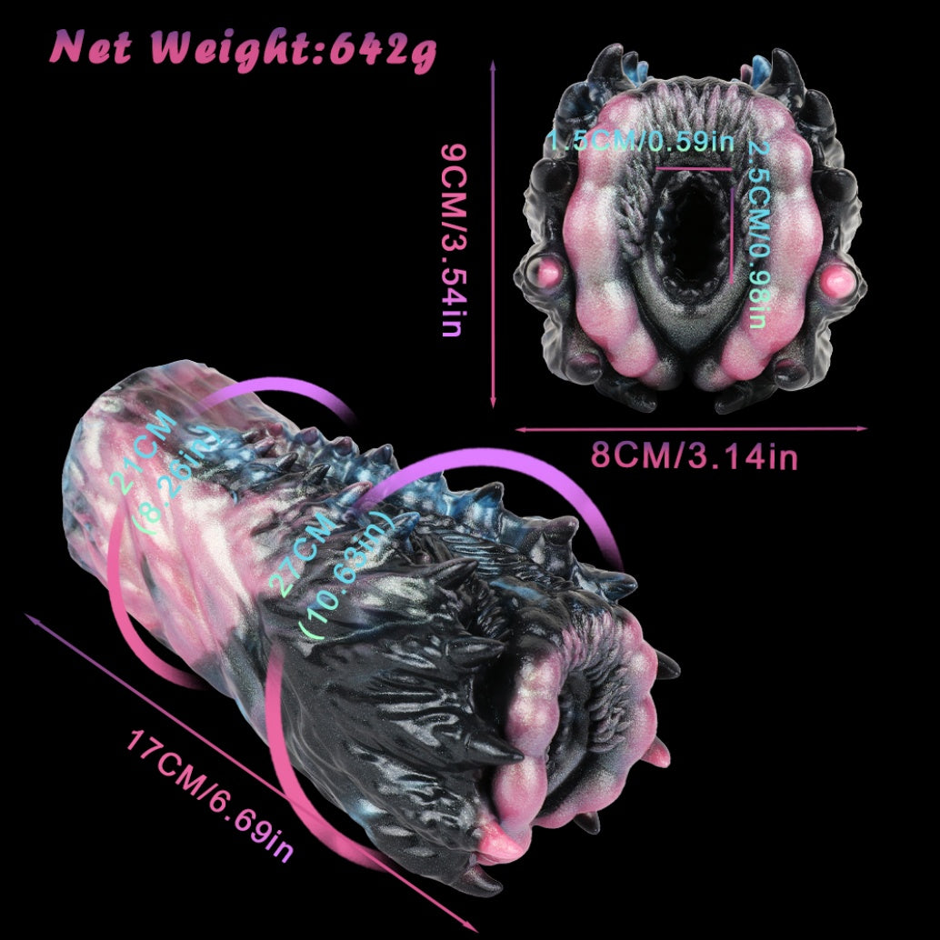 Fantasy Alien Pocket Pussy – Textured Demon Claw Male Masturbator Silicone Mini Sex Doll Xoxomoving