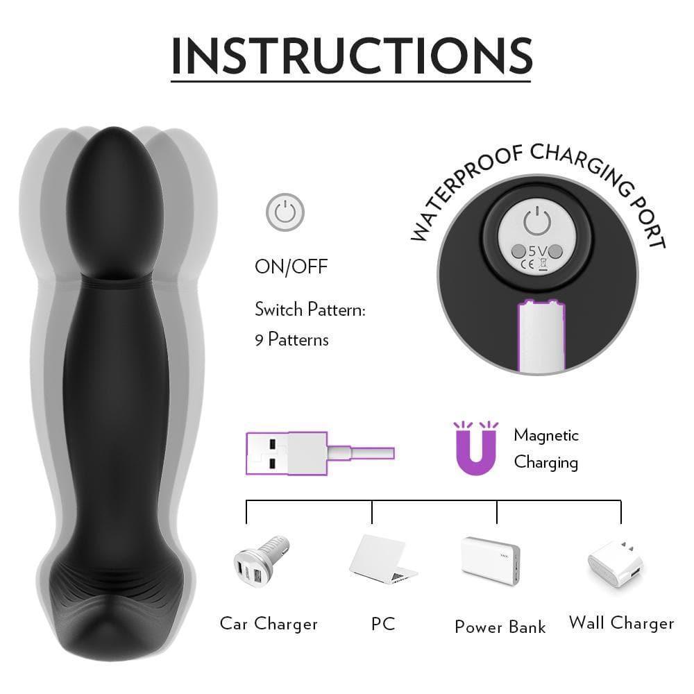 Zeus - Detachable Prostate Stimulator with Bullet Vibrator - Xoxomoving