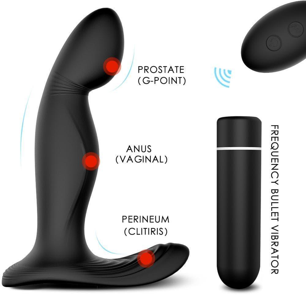 Zeus - Detachable Prostate Stimulator with Bullet Vibrator - Xoxomoving